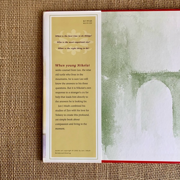 THE THREE QUESTIONS Picture Book Based on Theory of Leo Tolstoy By Jon J. Muth - Picture 3 of 12